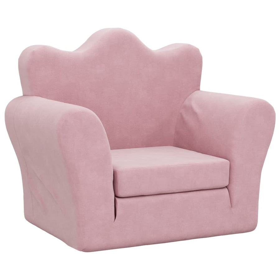 Kinderslaap Zacht Pluche Roze Bank