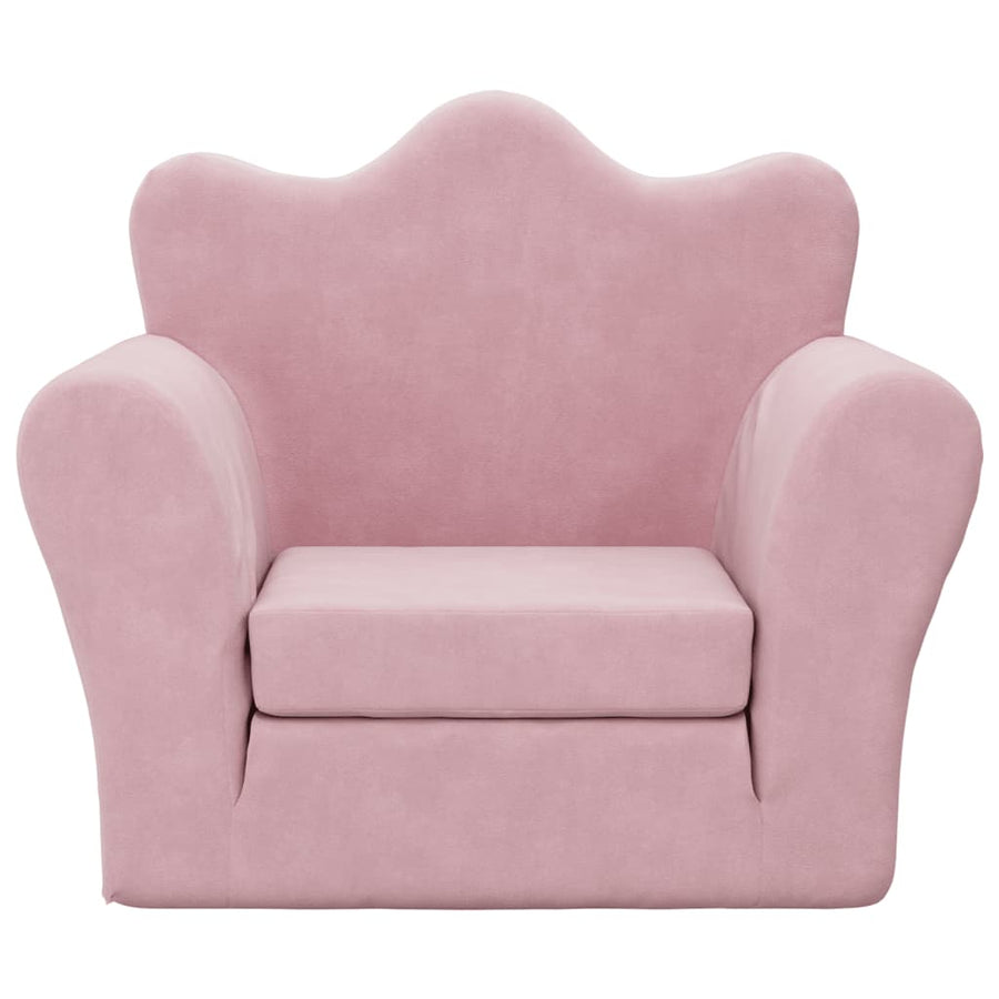 Kinderslaap Zacht Pluche Roze Bank