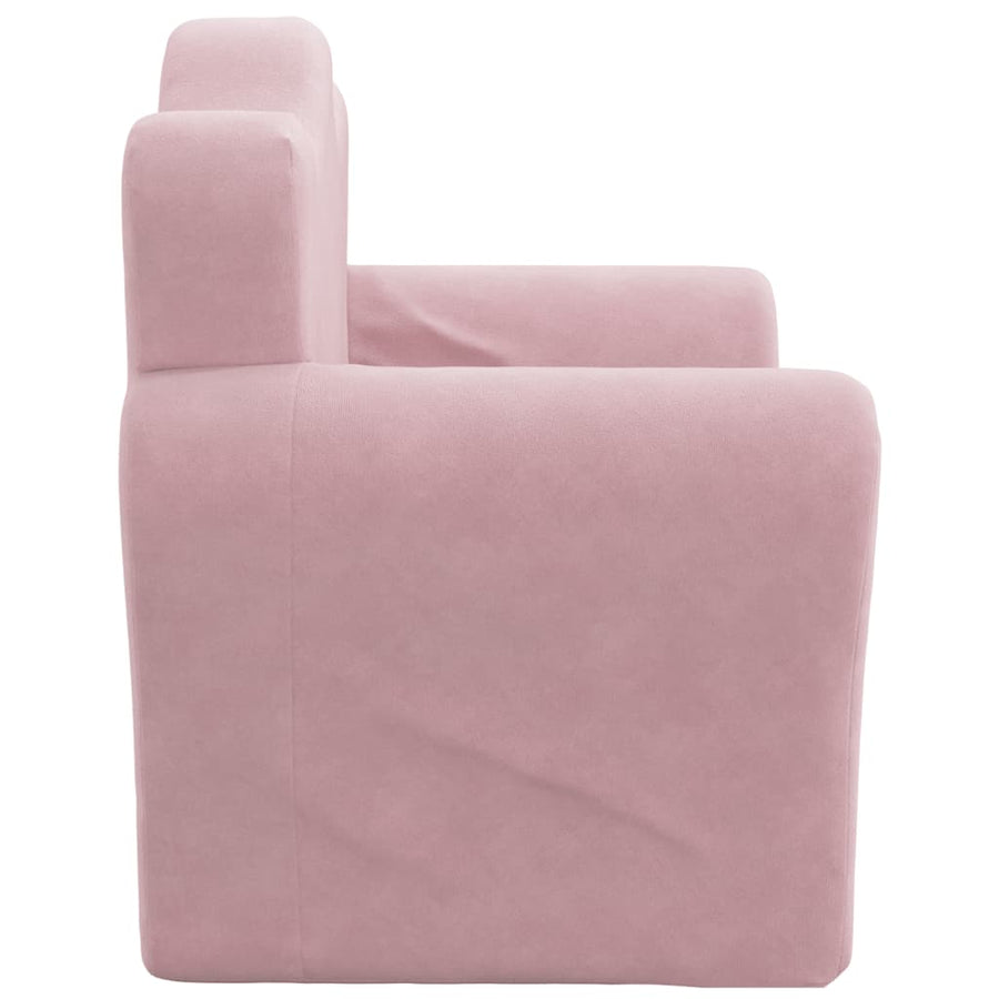 Kinderslaap Zacht Pluche Roze Bank