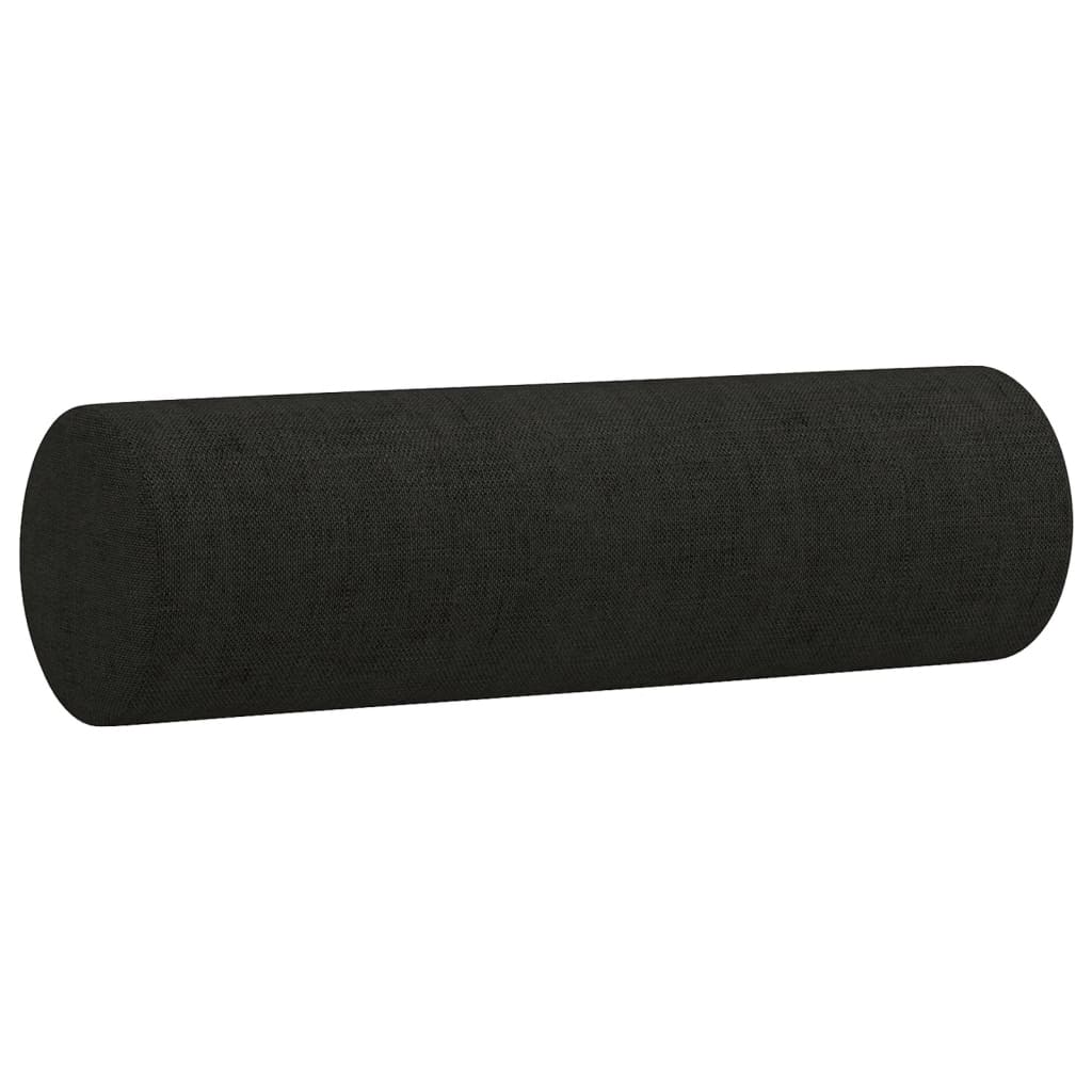 Tweezitsbank Met Sierkussens Stof 120 cm Zwart