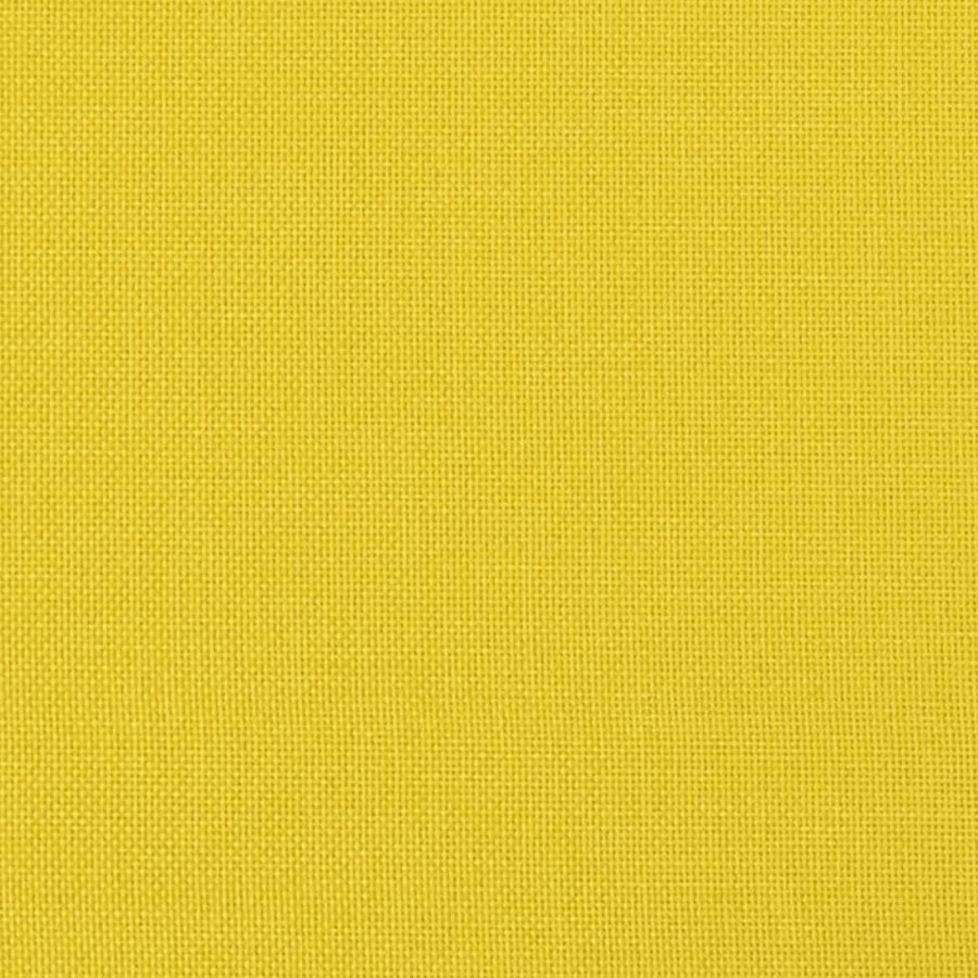 Tweezitsbank Met Sierkussens Stof 120 cm Lichtgeel