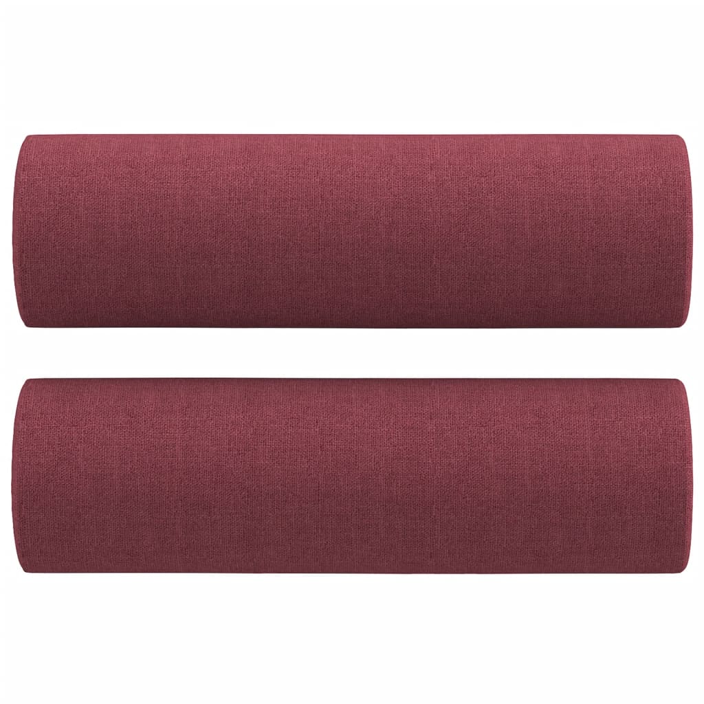 Tweezitsbank Met Sierkussens Stof 120 cm Wijnrood