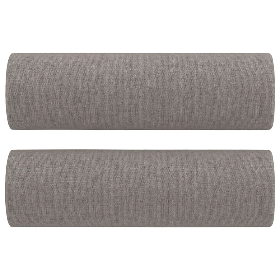 Tweezitsbank Met Sierkussens 120 Cm Stof Taupe