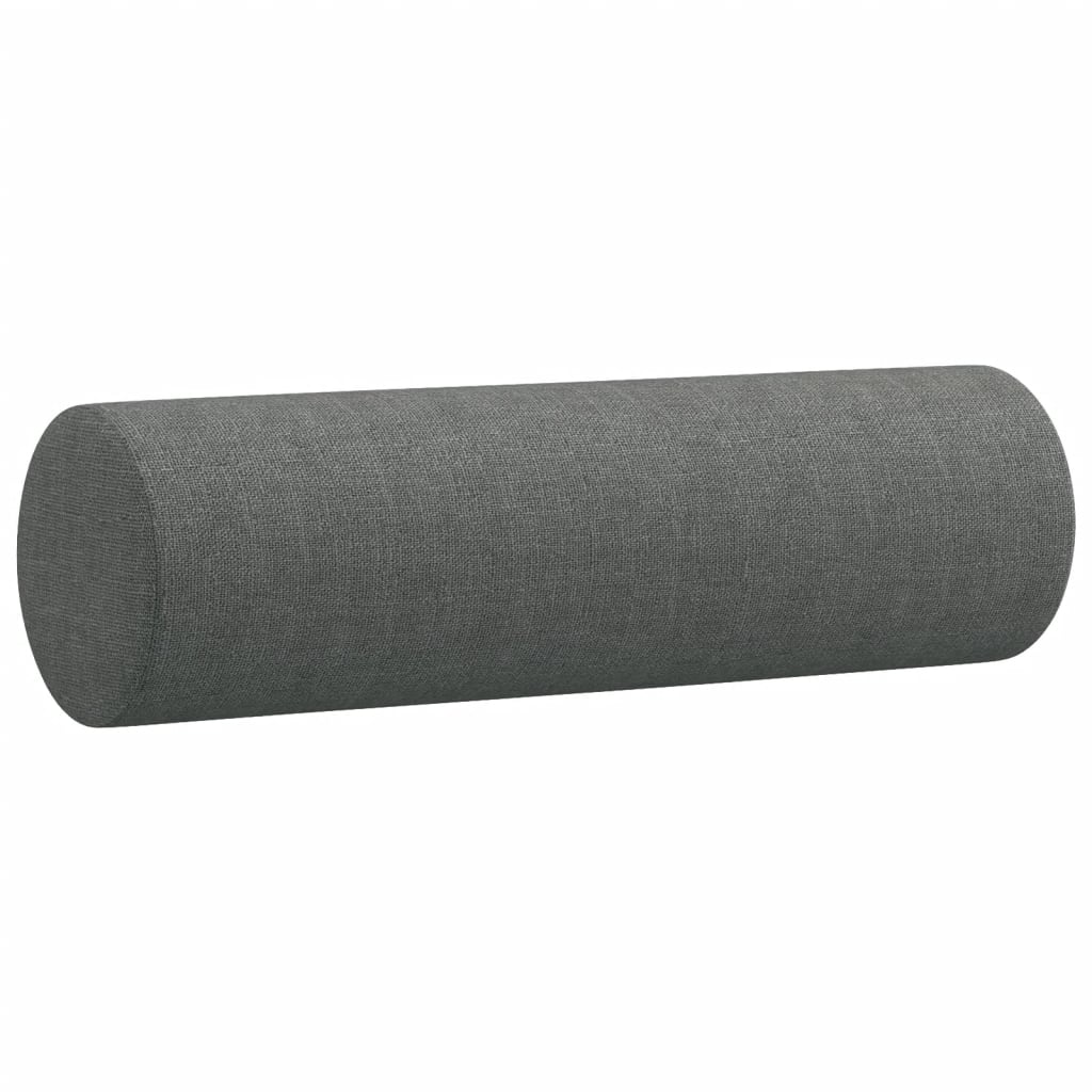 Tweezitsbank Met Sierkussens Stof 140 cm Donkergrijs