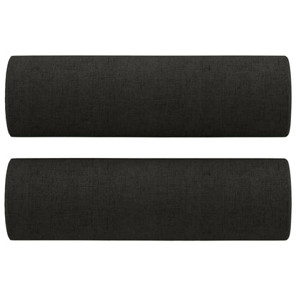 Tweezitsbank Met Sierkussens Stof 140 cm Zwart