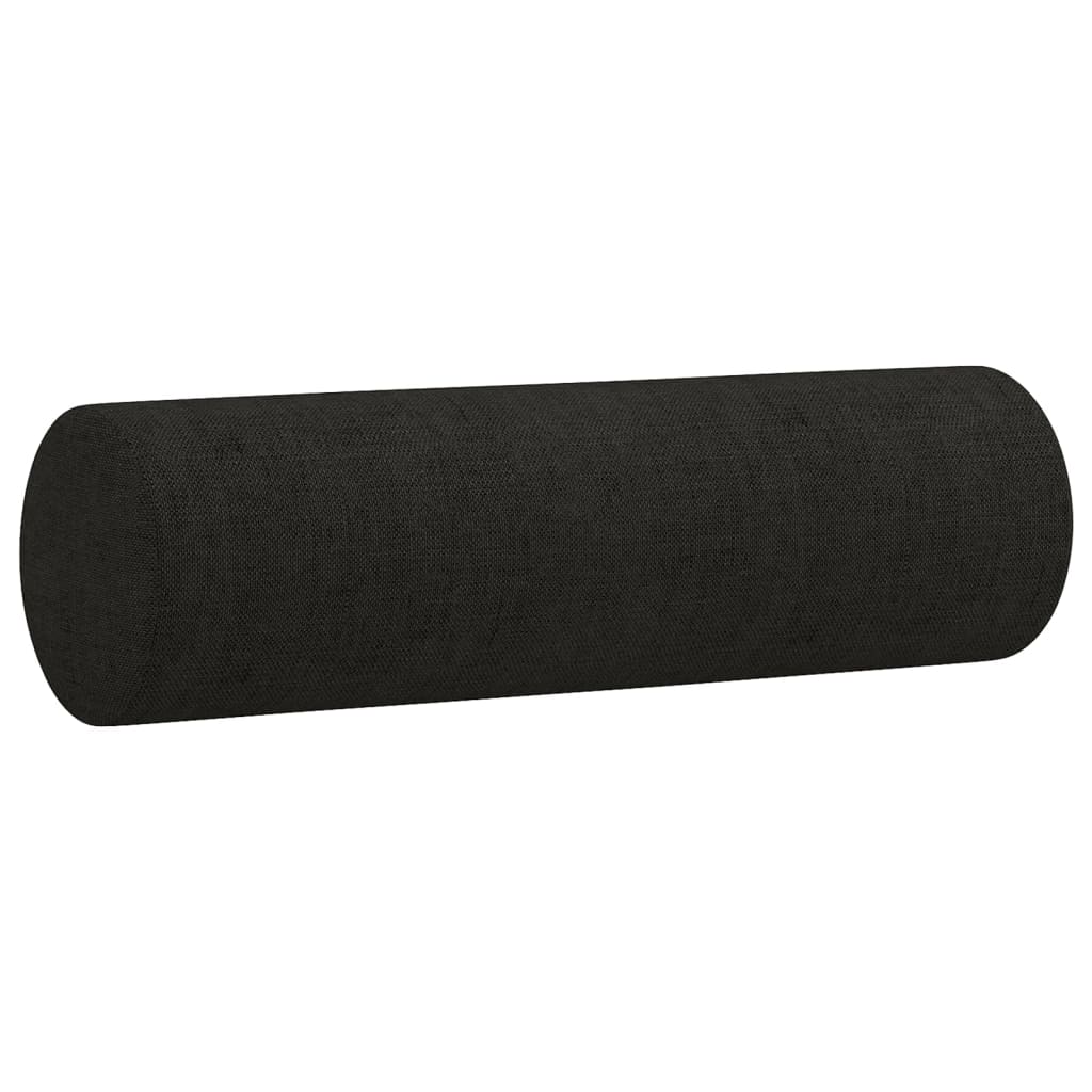 Tweezitsbank Met Sierkussens Stof 140 cm Zwart