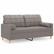 Tweezitsbank 140 cm stof taupe