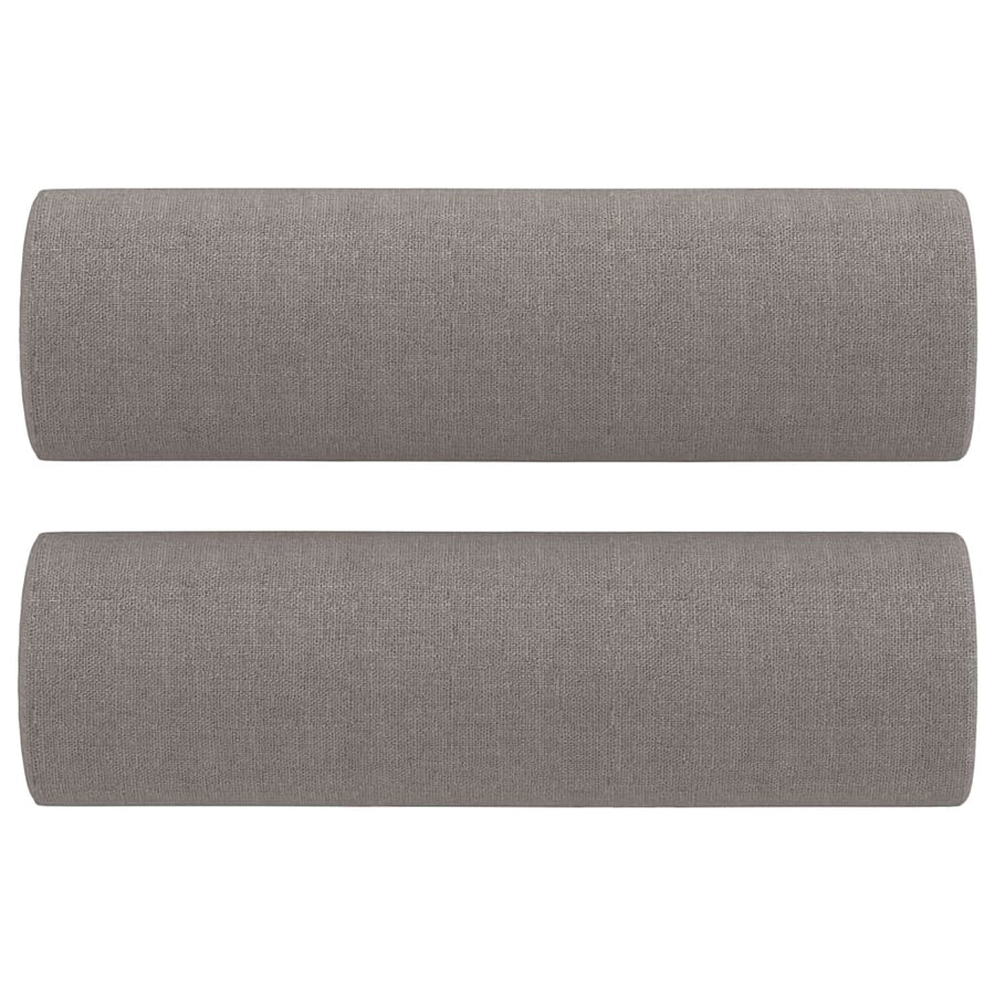 Tweezitsbank Met Sierkussens Stof 140 cm Taupe