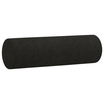 Driezitsbank Met Sierkussens Stof 180 cm Zwart