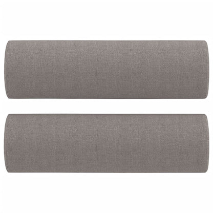 Driezitsbank Met Sierkussens Stof 180 cm Taupe