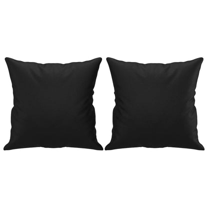 Tweezitsbank Met Sierkussens Kunstleer 120 cm Zwart