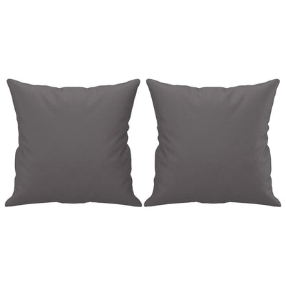 Tweezitsbank Met Sierkussens Kunstleer 120 cm Grijs