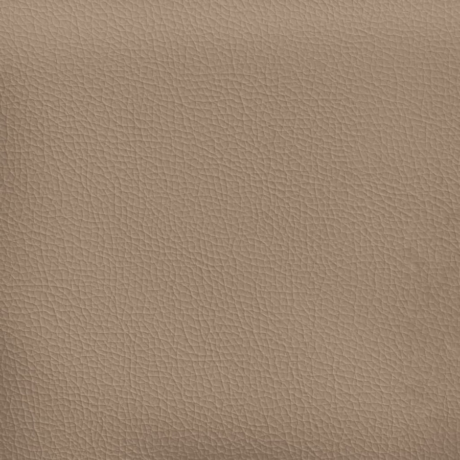 Tweezitsbank Met Sierkussens Kunstleer Kleurig 140 cm Cappuccino