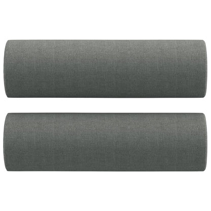 Tweezitsbank Met Sierkussens Stof 120 cm Donkergrijs