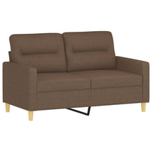 Tweezitsbank Met Sierkussens Stof 120 cm Bruin