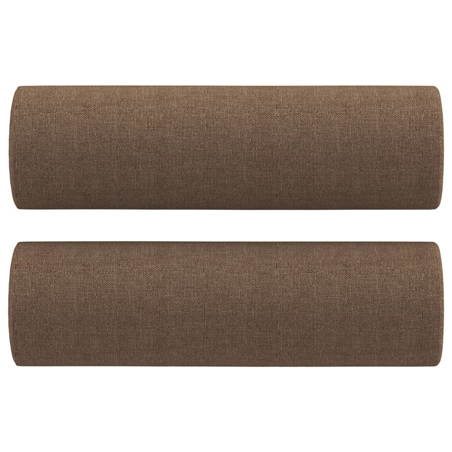 Tweezitsbank Met Sierkussens Stof 120 cm Bruin