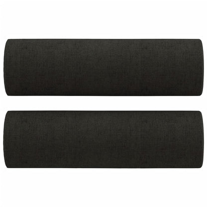 Tweezitsbank Met Sierkussens Stof 120 cm Zwart