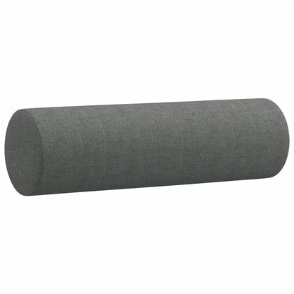 Tweezitsbank Met Sierkussens Stof 140 cm Donkergrijs