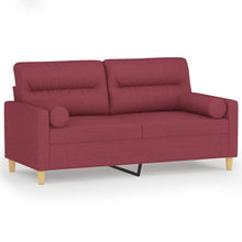 Tweezitsbank Met Sierkussens Stof 140 cm