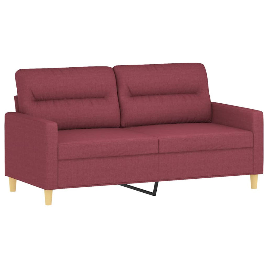 Tweezitsbank Met Sierkussens Stof 140 cm