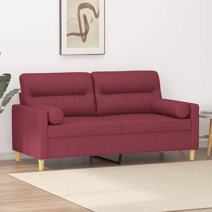 Tweezitsbank Met Sierkussens Stof 140 cm