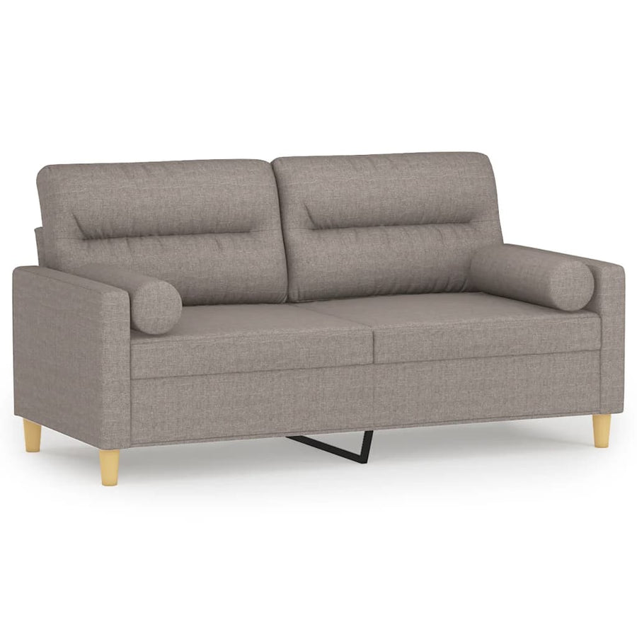 Tweezitsbank Met Sierkussens Stof 140 cm
