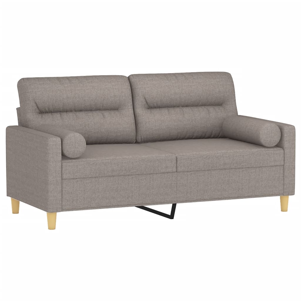 Tweezitsbank Met Sierkussens Stof 140 cm
