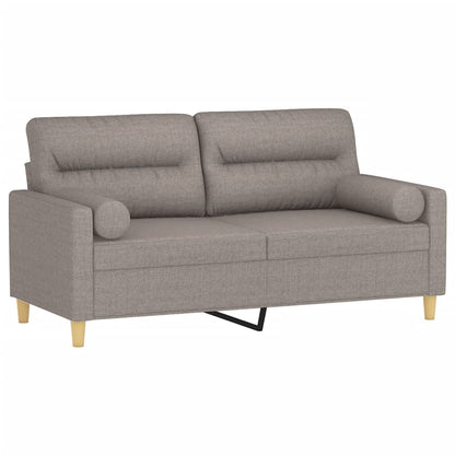 Tweezitsbank Met Sierkussens Stof 140 cm