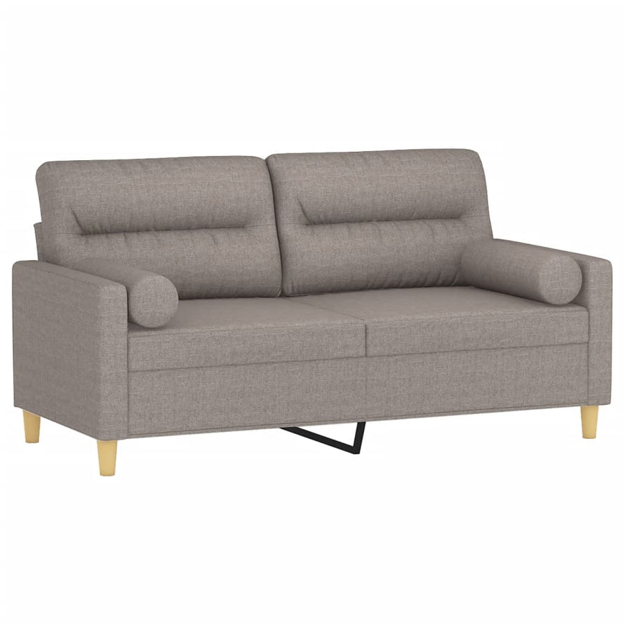 Tweezitsbank Met Sierkussens Stof 140 cm