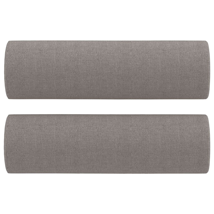 Driezitsbank Met Sierkussens Stof 180 cm Taupe