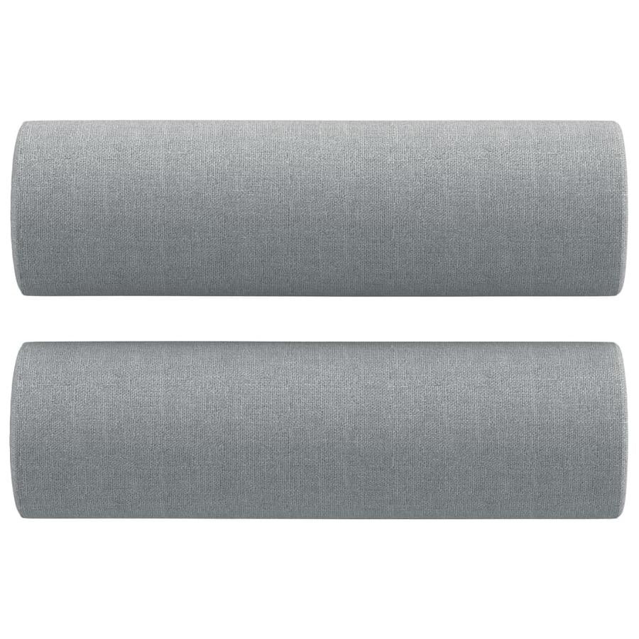 Tweezitsbank Met Sierkussens Stof 120 cm Lichtgrijs