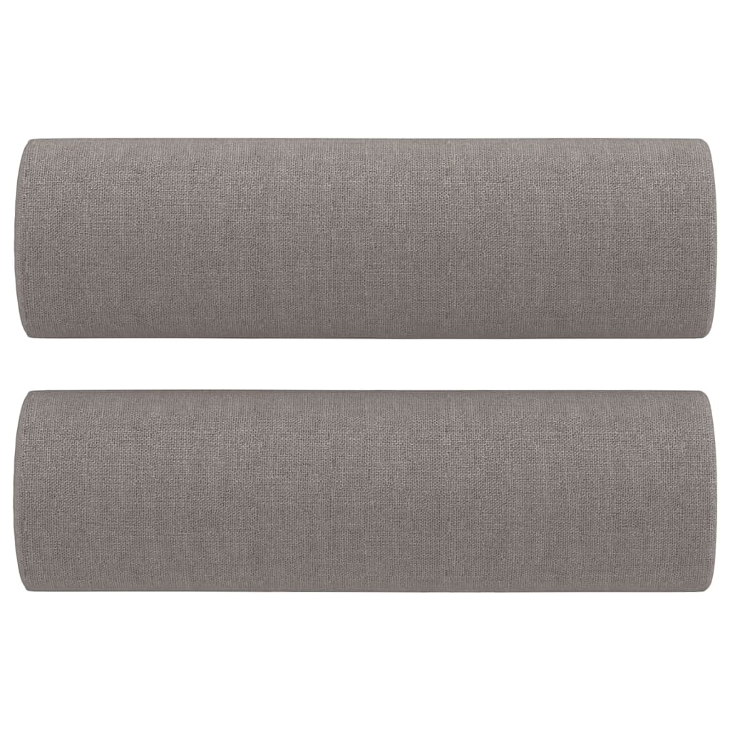 Tweezitsbank Met Sierkussens Stof 120 cm Taupe