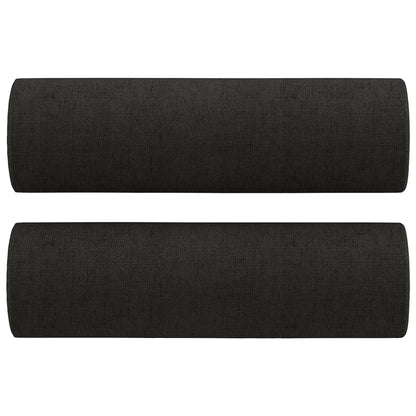 Tweezitsbank Met Sierkussens Stof 140 cm Zwart