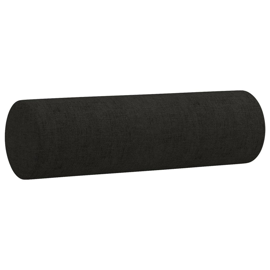Tweezitsbank Met Sierkussens Stof 140 cm Zwart