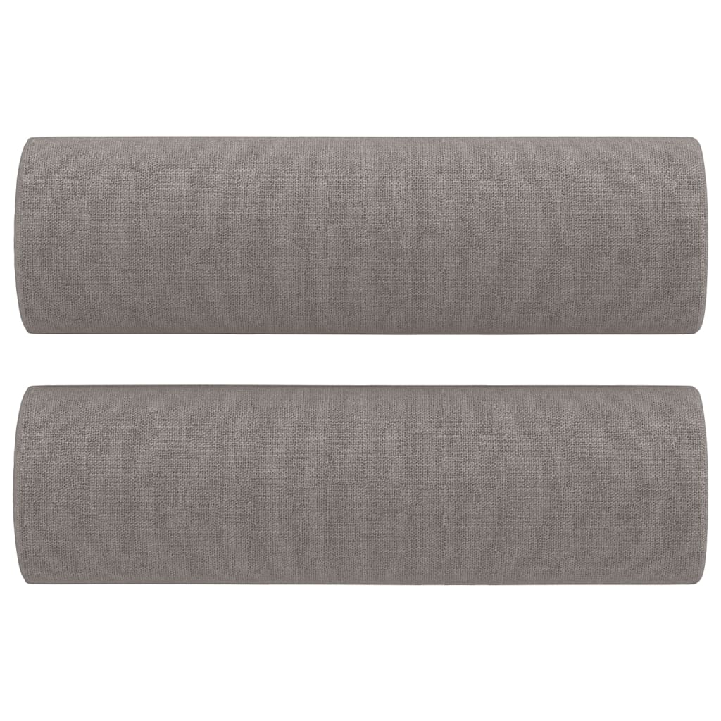 Tweezitsbank Met Sierkussens Stof 140 cm Taupe