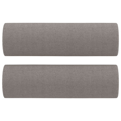 Tweezitsbank Met Sierkussens Stof 140 cm Taupe