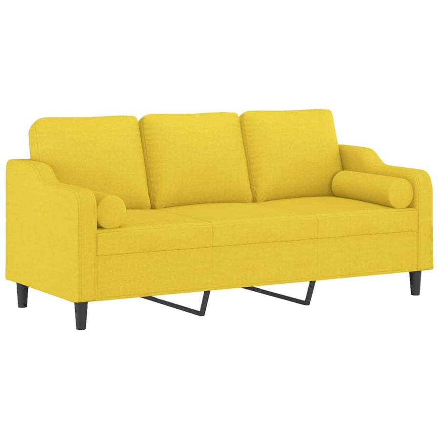 Driezitsbank Met Sierkussens Stof 180 cm