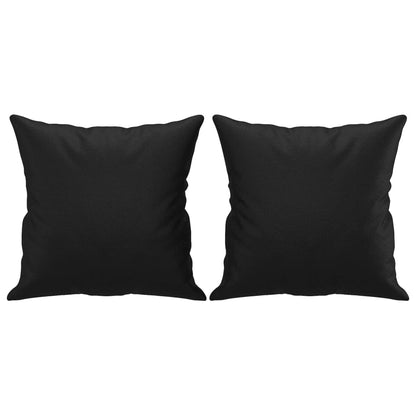 Tweezitsbank Met Sierkussens Kunstleer 120 cm Zwart