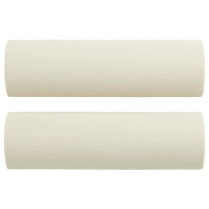 Tweezitsbank Met Sierkussens Fluweel Kleurig 120 cm crème
