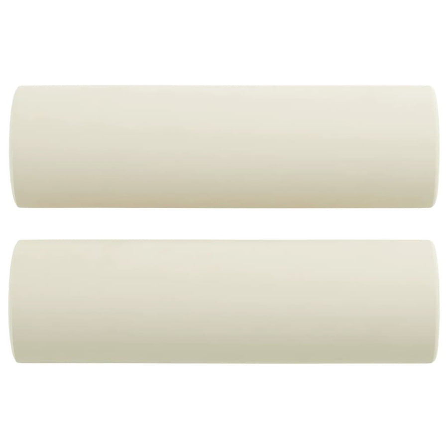 Tweezitsbank Met Sierkussens Fluweel Kleurig 120 cm crème