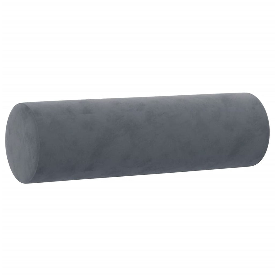 Tweezitsbank Met Sierkussens Fluweel 140 cm Donkergrijs