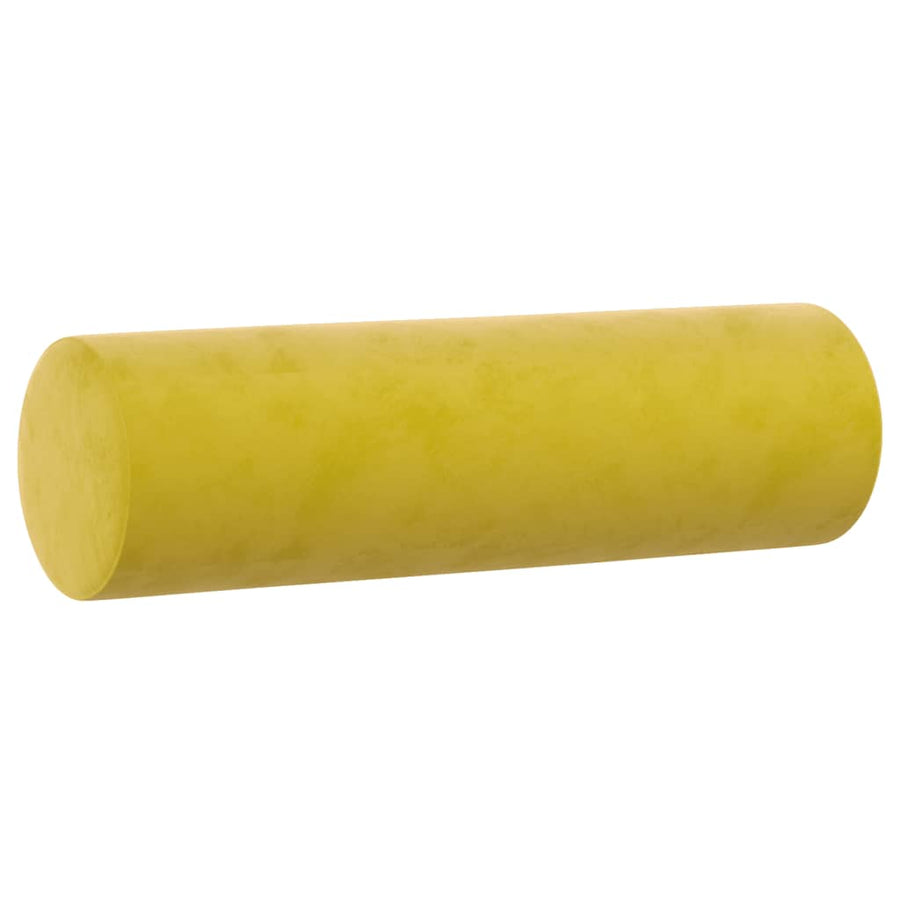 Tweezitsbank Met Sierkussens Fluweel 140 cm Geel