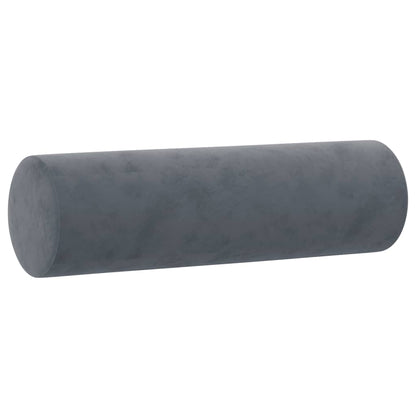 Driezitsbank Met Sierkussens Fluweel 180 cm Donkergrijs