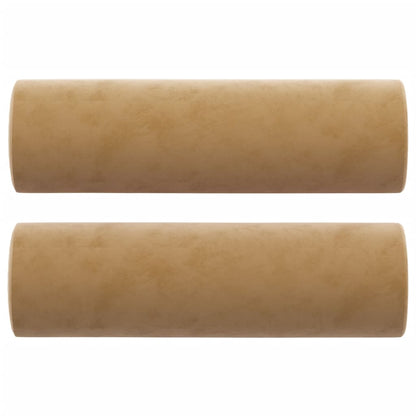 Driezitsbank Met Sierkussens Fluweel 180 cm Bruin