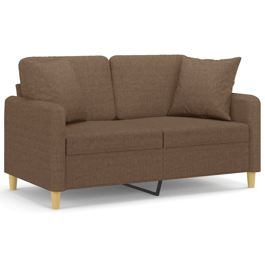 Tweezitsbank Met Sierkussens Stof 120 cm