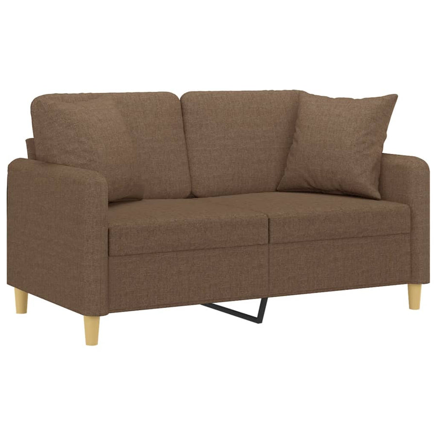 Tweezitsbank Met Sierkussens Stof 120 cm