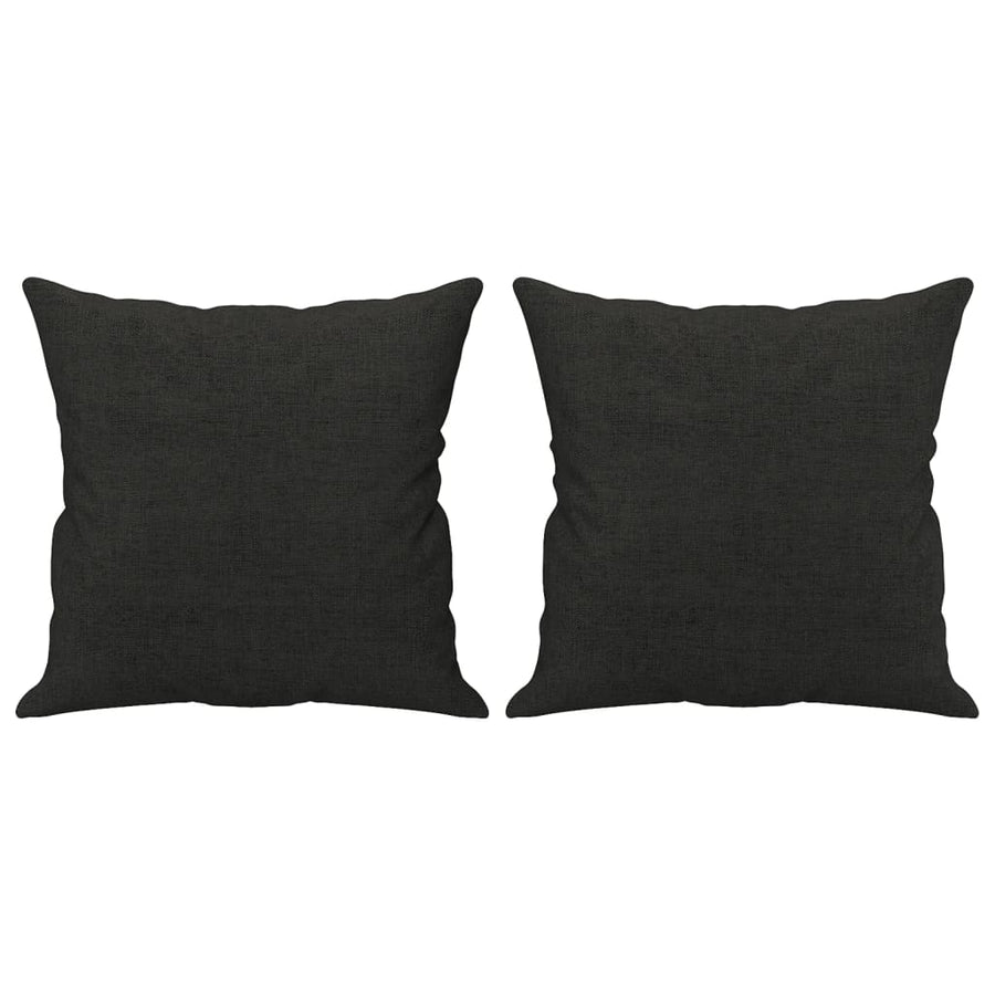 Tweezitsbank Met Sierkussens Stof 120 cm Zwart