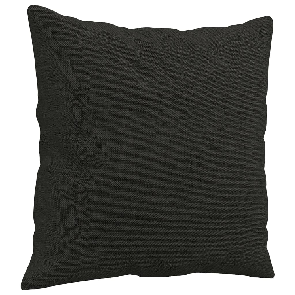 Tweezitsbank Met Sierkussens Stof 120 cm Zwart