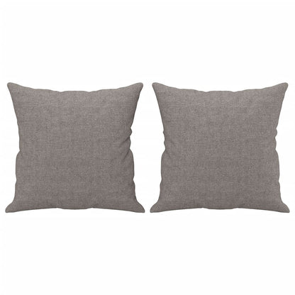 Tweezitsbank Met Sierkussens Stof 120 cm Taupe