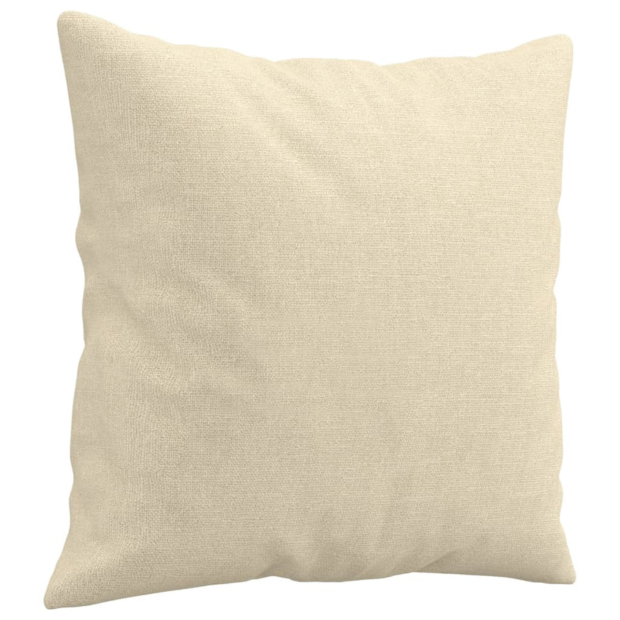 Tweezitsbank Met Sierkussens Stof Kleurig 140 cm Crème